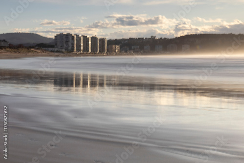Atardecer junto al mar