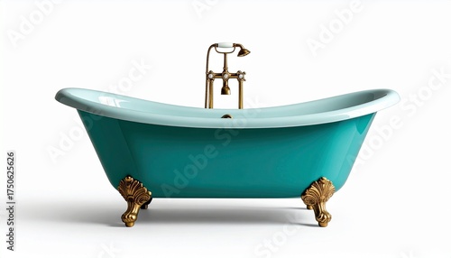 bath tub with bath accessories