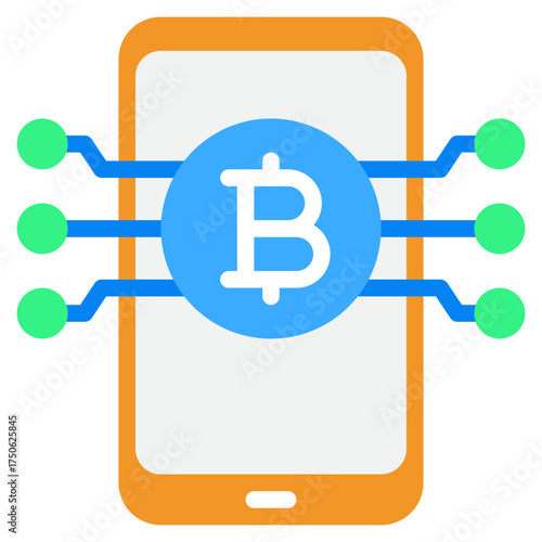 Mobile Cryptocurrency Payment Illustration