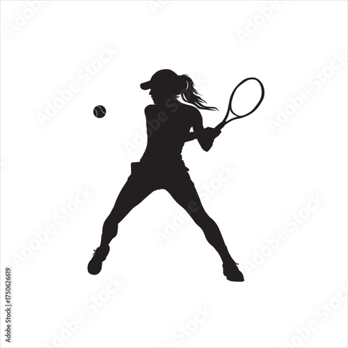 woman plays tennis
