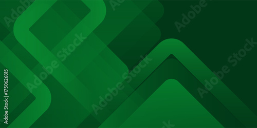 Abstract green gradient background. Modern green abstract rectangular box lines for presentation, banner and brocure design