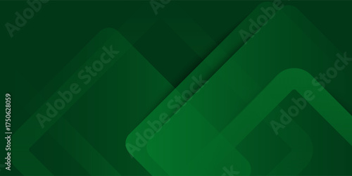 Abstract green gradient background. Modern green abstract rectangular box lines for presentation, banner and brocure design