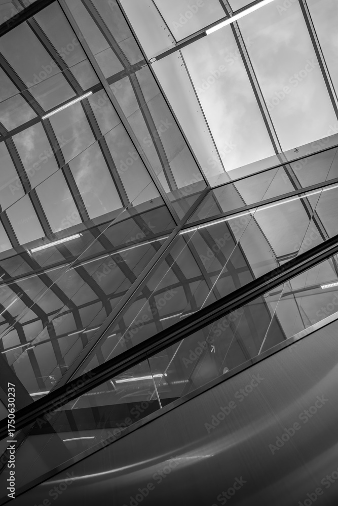 Fototapeta premium modern glass architecture in Reykjavik city in Iceland