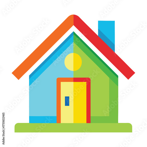 house made of colorful plasticine