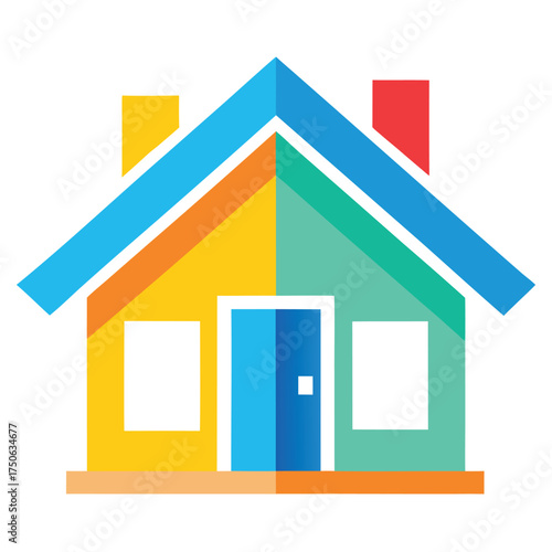 color house icon on white