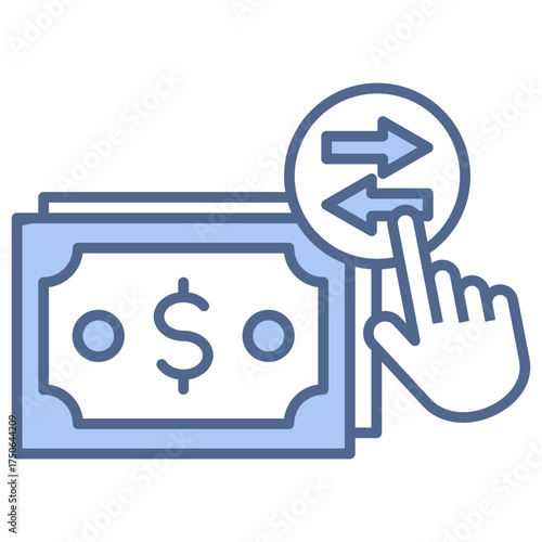 Payment Failed Blue Icon