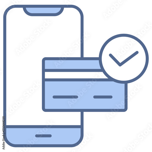 Bill Payment Blue Icon