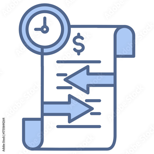 Secure Transaction Blue Icon