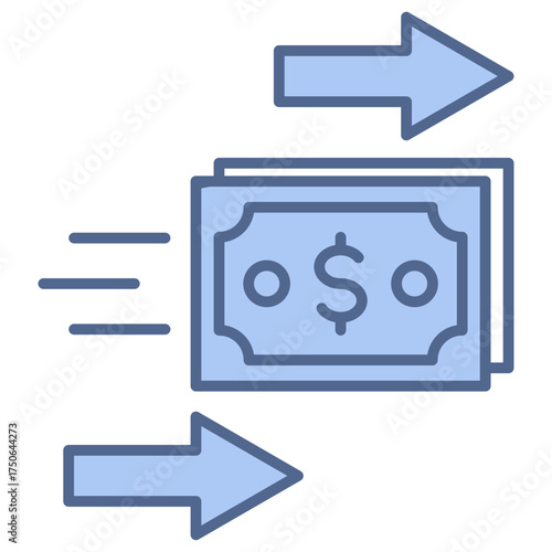 Instant Pay Blue Icon