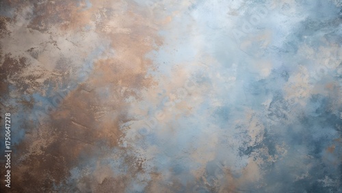 Capture a soft, artistic backdrop with this dreamy blend of blue and bronze hues, perfect for adding a touch of elegance to any project or design