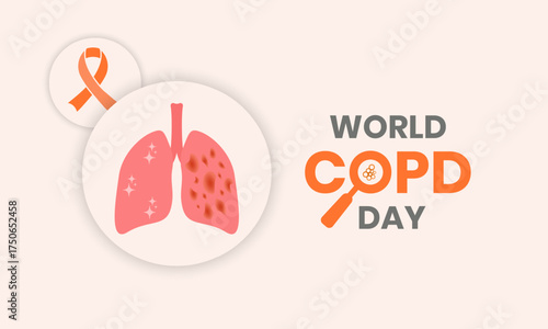 Chronic Obstructive Pulmonary Disease Awareness Poster | November Lung Health Campaign Design