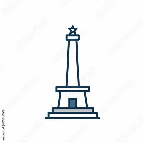 National Monument Jakarta Icon Symbol Landmark Indonesia