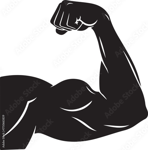 Flexed Bicep Muscle Arm vector 47cd160adbecbc2a68e4dfbfaca04facdr