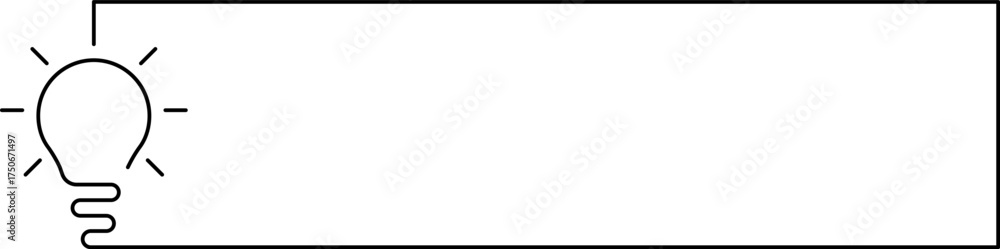 Obraz premium Idea creative banner sign different Light bulb icon. Innovation symbol and creative concept. Vector illustration