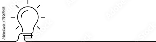 Idea creative banner sign different Light bulb icon. Innovation symbol and creative concept. Vector illustration