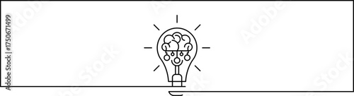 Idea creative banner sign different Light bulb icon. Innovation symbol and creative concept. Vector illustration