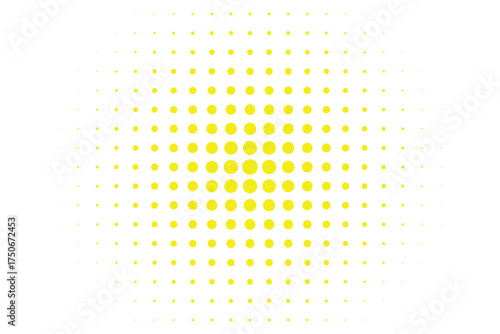 Pop art dot background. Pop art halftone spotted element. Halftone blue color dot. Pop art dotted on white background. Cartoon pop art circle, comic style bubble template