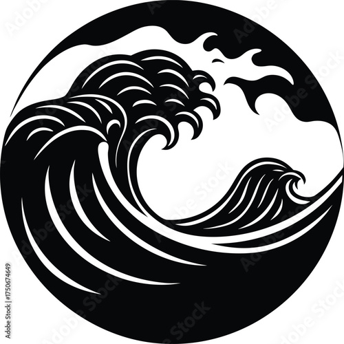 Simple hand drawn scarecrow standing in a grassy field protecting crops