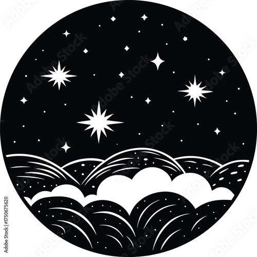 Solid black empty space digital background with abstract minimalist texture