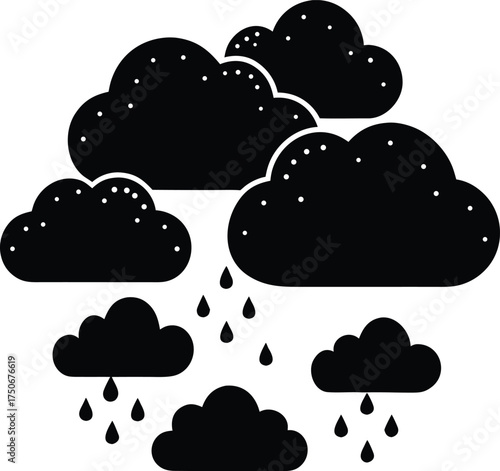 Empty dark black background for copy space, overlay, and creative design