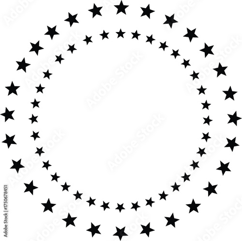 Circular star pattern vector graphic scalable eps icon for design projects