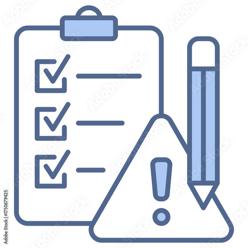 Problem Report Blue Icon
