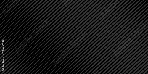 Black oblique straight line background. Dynamic dark linear abstract wallpaper. Luxury stripe gradient texture.