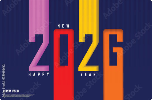 Bold Advertising Layout 2026 High Contrast. Features large, dominant typography and high-contrast color scheme for maximum visibility. Ideal for print advertising, large event banners, and impactful p