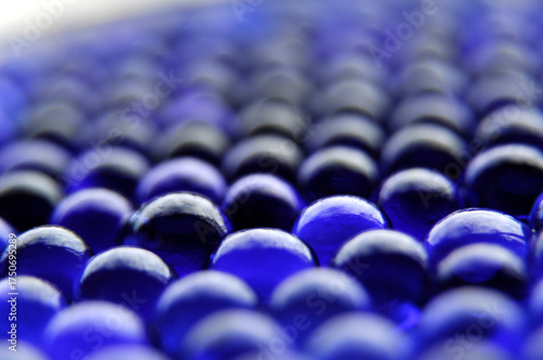 Blue ball texture.Horizontal distribution.