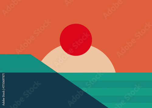 Minimal abstract composition subtle depth background