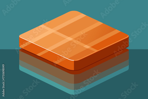 realistic glossy ceramic tile reflection pattern