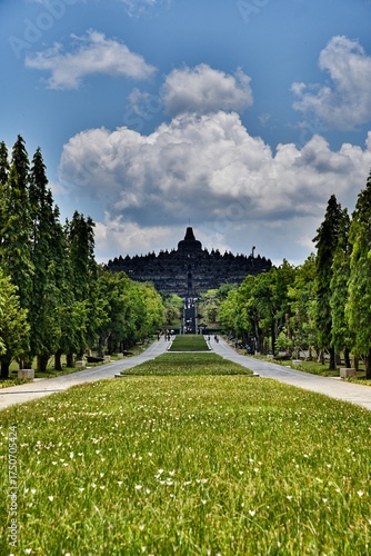 Wallpaper Mural The royal avenue leading to the majestic Borobudur temple Torontodigital.ca
