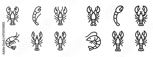 Seafood Vector Icons