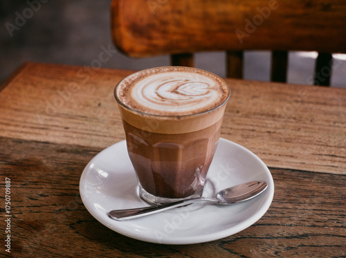 Bilde på lerret cup of coffee mochaccino
