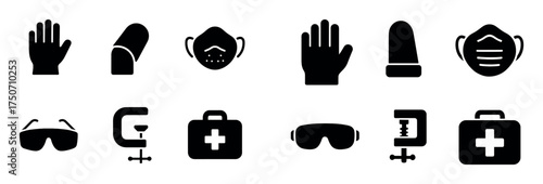 Woodcarving Safety Icons