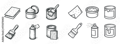 Carpentry Finishing Icons