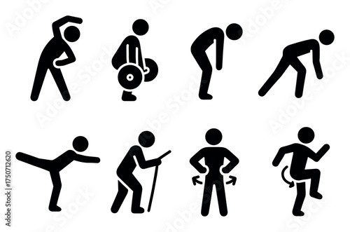 Back Exercise Icons