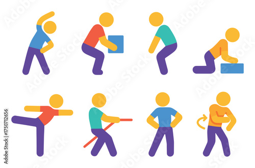 Back Exercise Icons