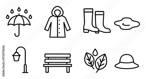 Rainy Day Essentials Icons