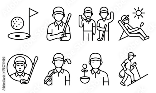 Golf Concepts Icons