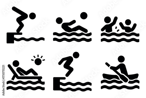 Lake Activities Icons