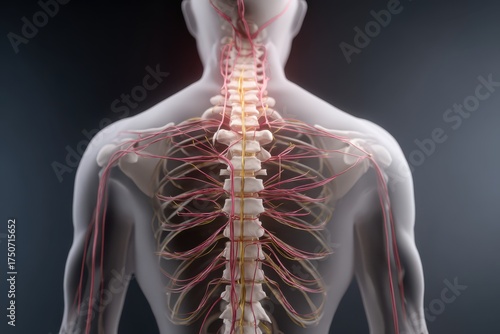 Exploring the intricate design of the human spine and nervous system in stunning detail
