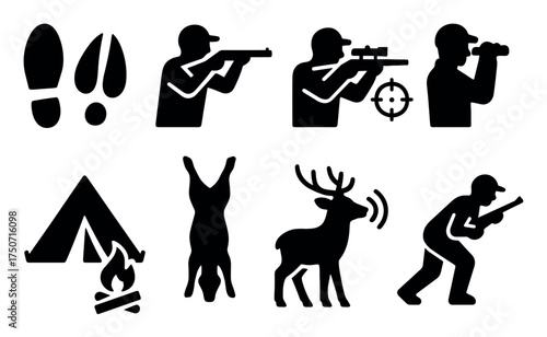 Hunting Icons Set