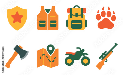 Hunting Gear Icons