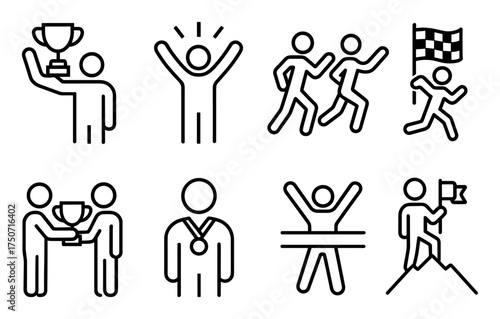 Minimalist Winner Icons