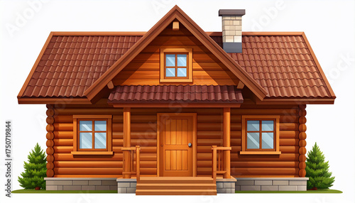 Wooden Cabin Illustration