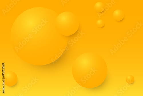 Abstract orange background with overlapping circles. The background features a smooth, orange gradient texture. Vibrant orange tones dominate. Minimal abstract circles vector gradient background
