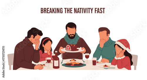 Breaking the Nativity Fast A Festive Family Celebration Meal