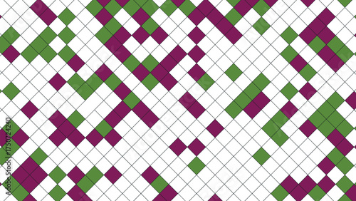 Abstract geometric composition with sparse cubes and vibrant color accents suitable for modern design projects