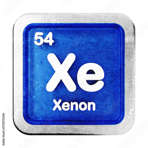Photos 3d periodic table xenon halftone style